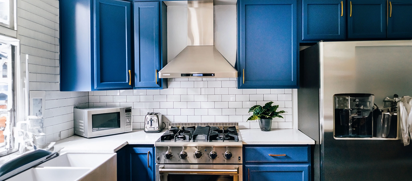Freshly painted kitchen cabinets — Five Star Painting
